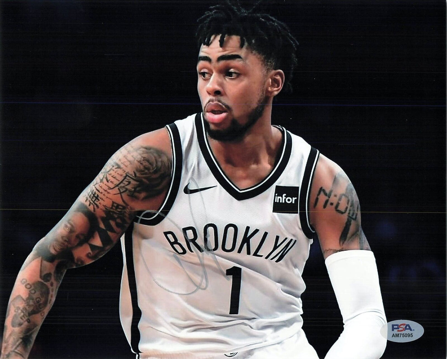 D'Angelo Russell signed 8x10 Photo PSA/DNA Nets Autographed