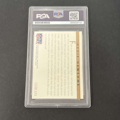1991 NFL Pro Set #699 Ozzie Newsome Legends signed card PSA