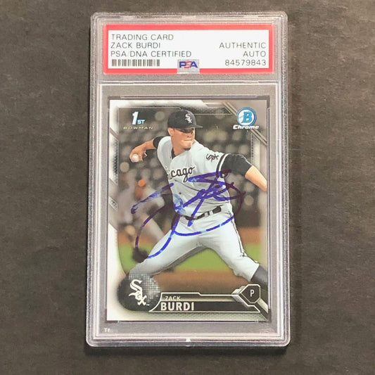 2016 Bowman Draft #BD-112 Zack Burdi Signed Card PSA Slabbed Auto White Sox