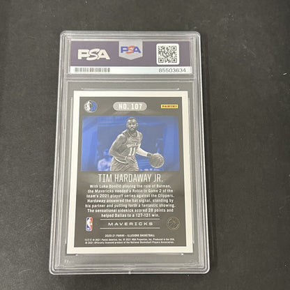 2020-21 Panini Illusions #107 Tim Hardaway Jr. signed card PSA
