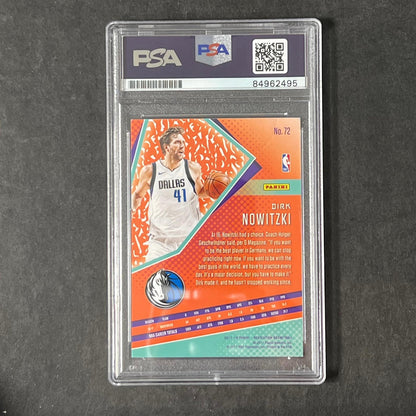 2017-18 Panini Revolution #72 Dirk Nowitzki Signed Card AUTO PSA/DNA Slabbed Mav