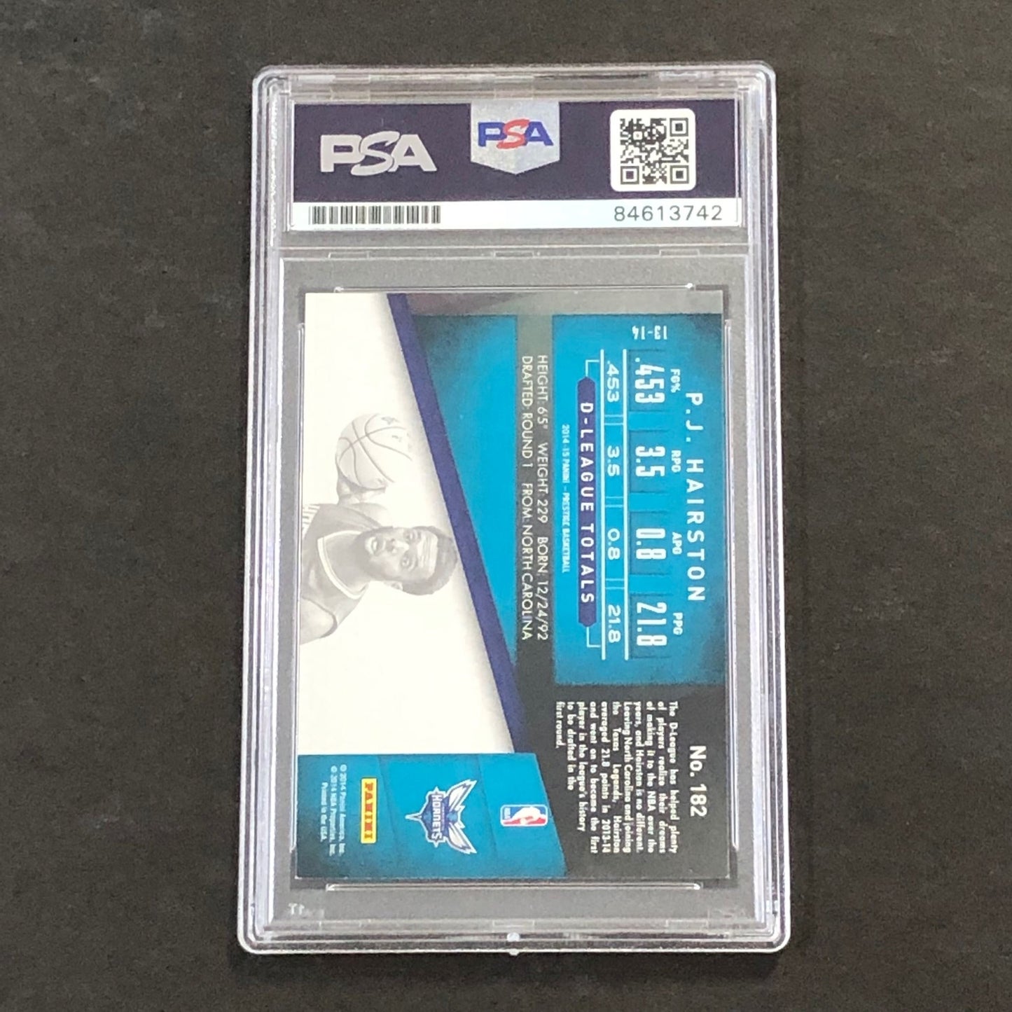 2014-15 Panini Prestige #182 PJ Hairston Signed Card AUTO PSA/DNA Slabbed RC Hor