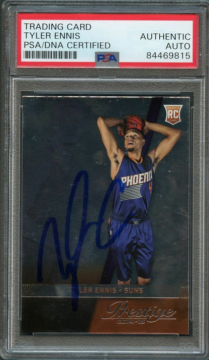 2014-15 Panini Prestige #176 Tyler Ennis Signed Rookie Card AUTO PSA Slabbed RC