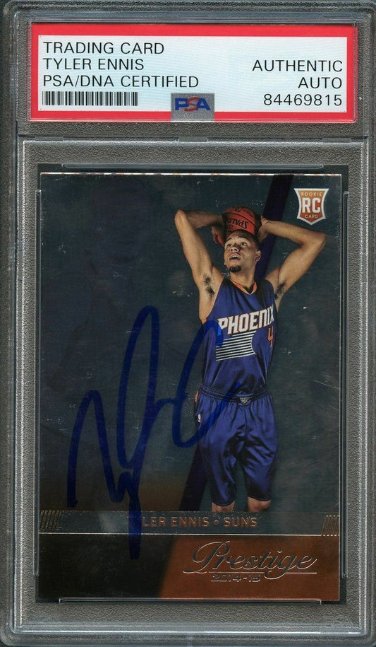 2014-15 Panini Prestige #176 Tyler Ennis Signed Rookie Card AUTO PSA Slabbed RC