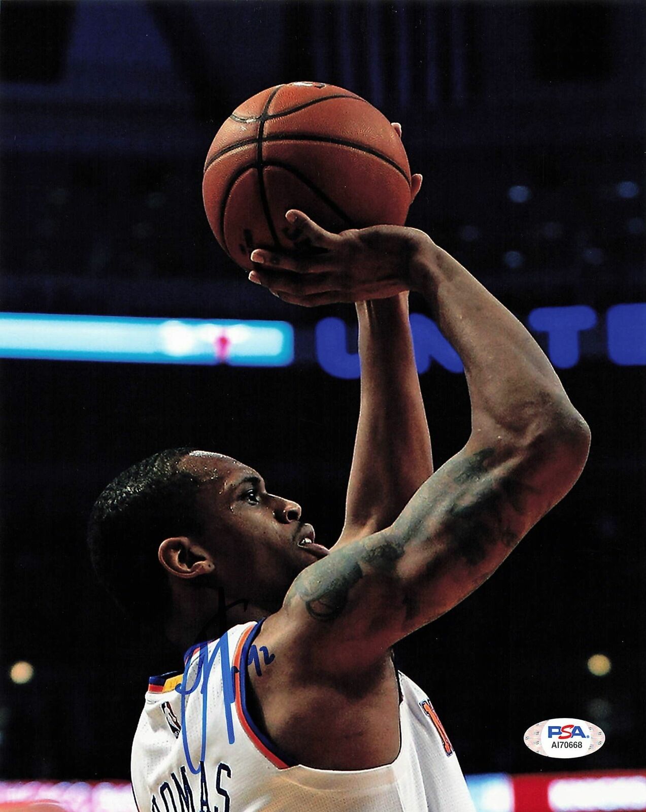 Lance Thomas signed 8x10 photo PSA/DNA New York Knicks Autographed