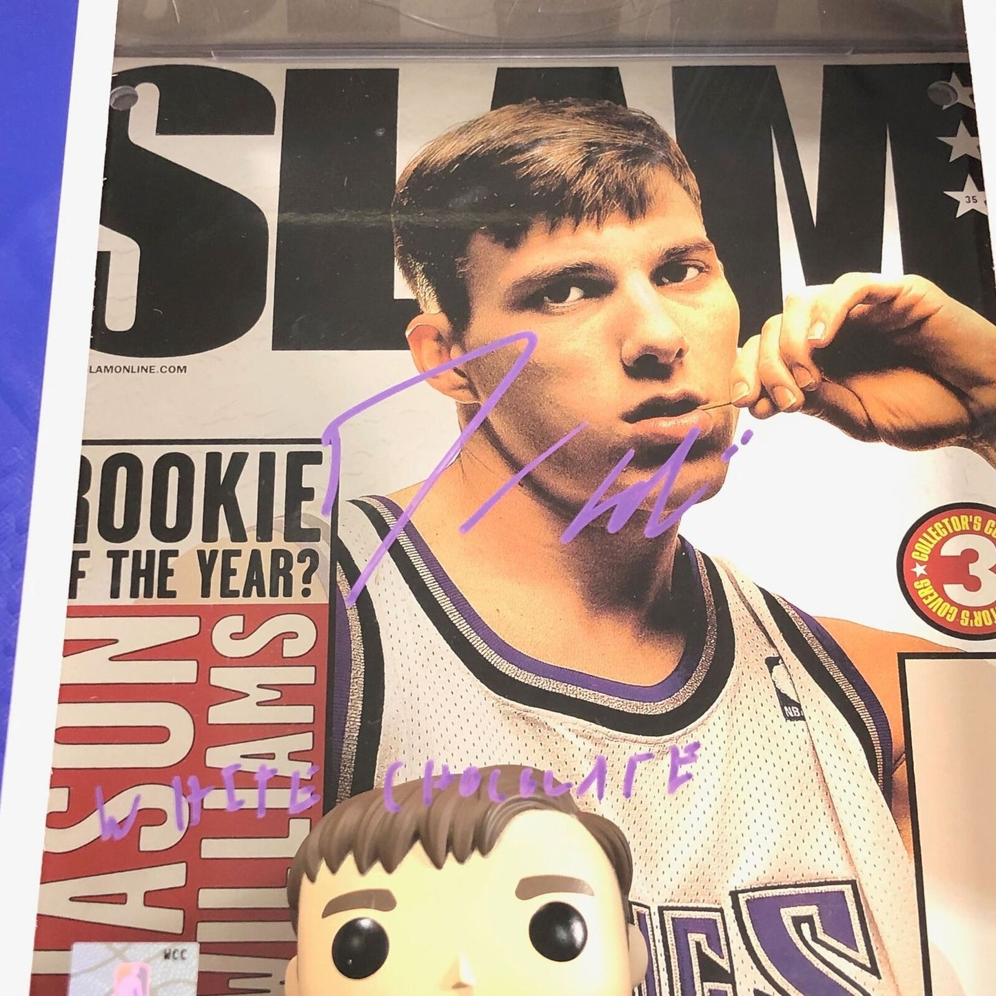 Jason Williams Signed NBA COVER SLAM Funko Pop JSA Sacramento Kings Autographed