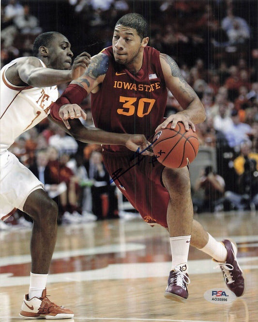 ROYCE WHITE signed 8x10 photo PSA/DNA Iowa State Cyclones Autographed