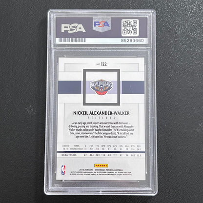 2019-20 Panini Chronicles #122 Nickeil Alexander-Walker Signed Card AUTO Grade 1