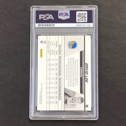 2010-11 Donruss Production Line #18 David Lee Signed Card AUTO PSA Slabbed Warri