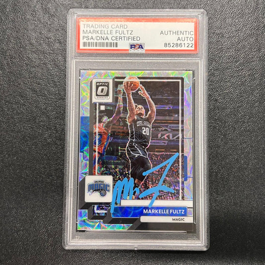 2022-23 Panini Donruss Optic #157 MARKELLE FULTZ Signed Card AUTO PSA Slabbed Ma