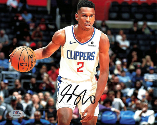 Shai Gilgeous-Alexander signed 8x10 photo PSA/DNA Los Angeles Clippers Autograph