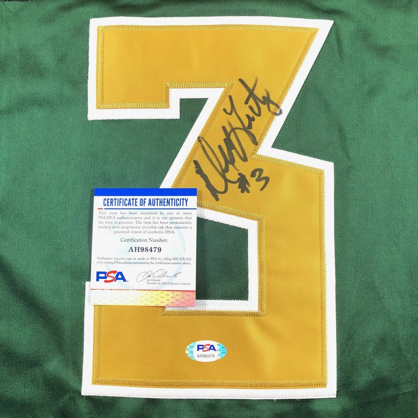 Dennis Gentry Signed Jersey PSA/DNA Baylor Bears Autographed