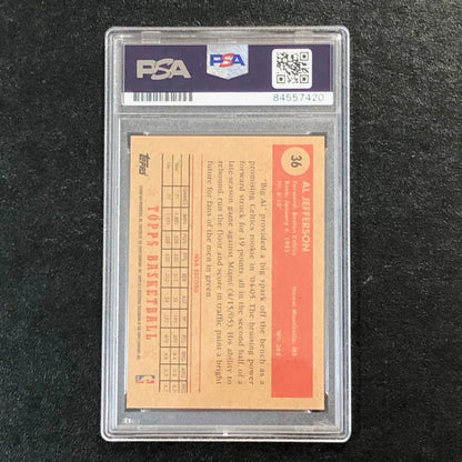 2006 Topps 1952 Style #36 Al Jefferson Signed Card AUTO PSA Slabbed Celtics
