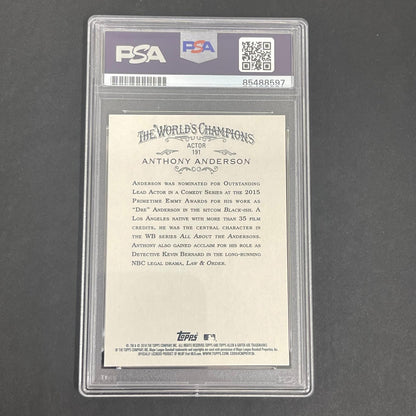 2016 Topps Allen & Ginter World Champions #191 GEM MT 10 Anthony Anderson signed