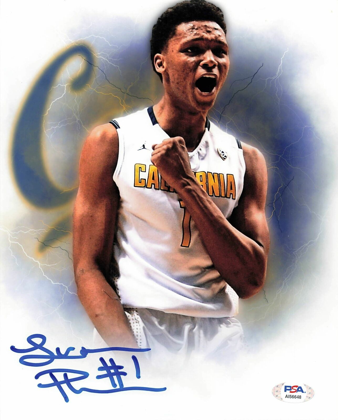 Ivan Rabb signed 8x10 photo PSA/DNA Cal Bears Autographed Knicks