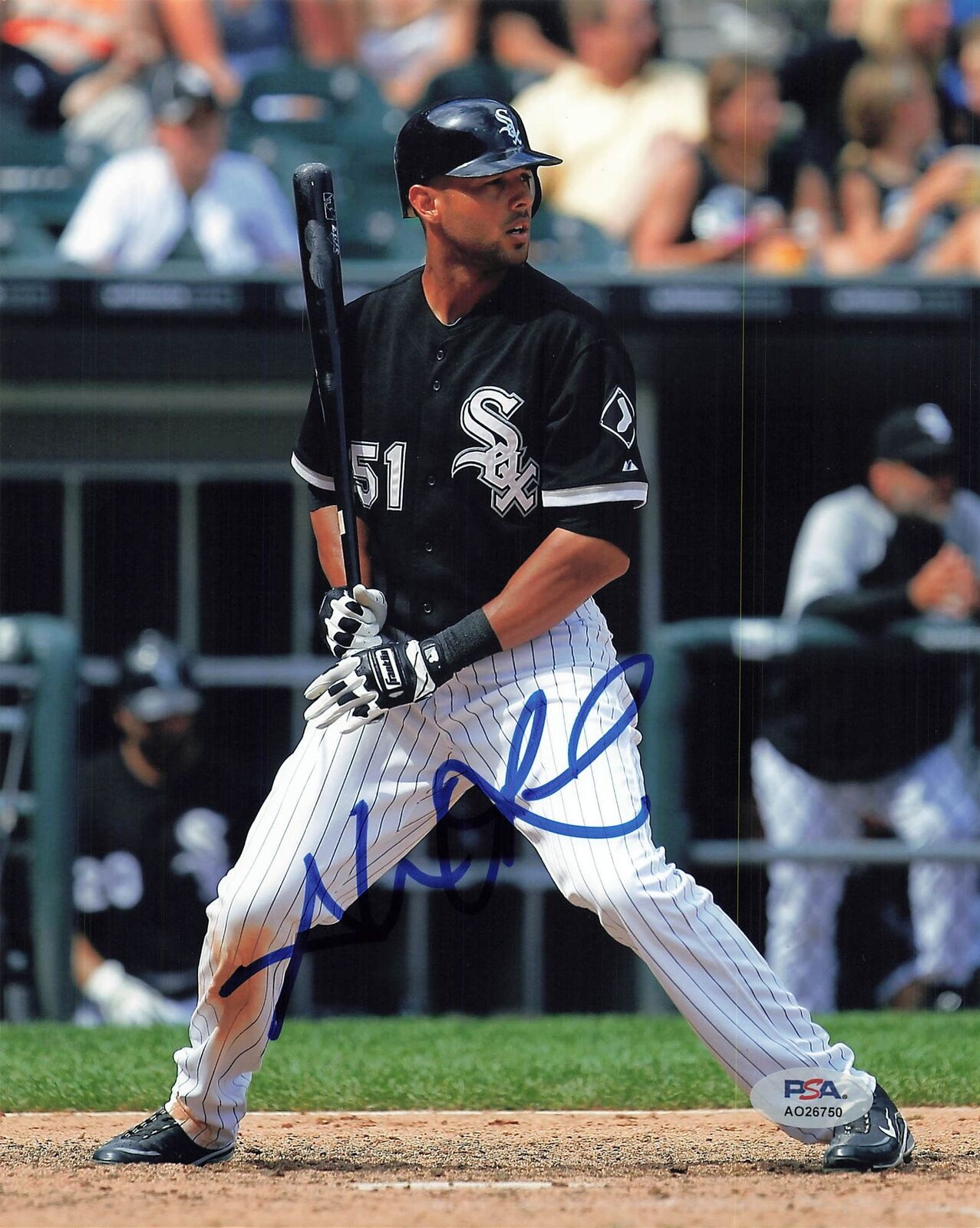 Alex Rios signed 8x10 photo Chicago White Sox PSA/DNA Autographed