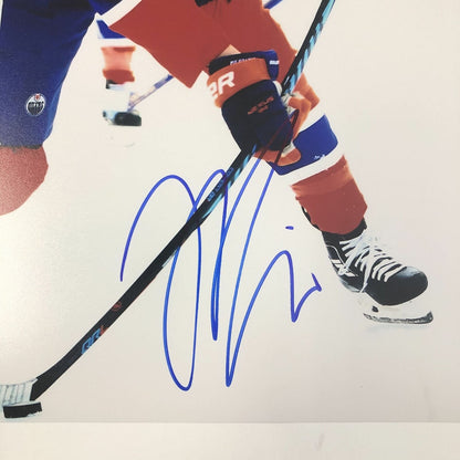 Jesse Puljujarvi signed 11x14 photo PSA/DNA Edmonton Oilers Autographed