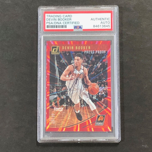 2018-19 Donruss #199 Devin Booker AUTO Signed card PSA/DNA Slabbed Autographed