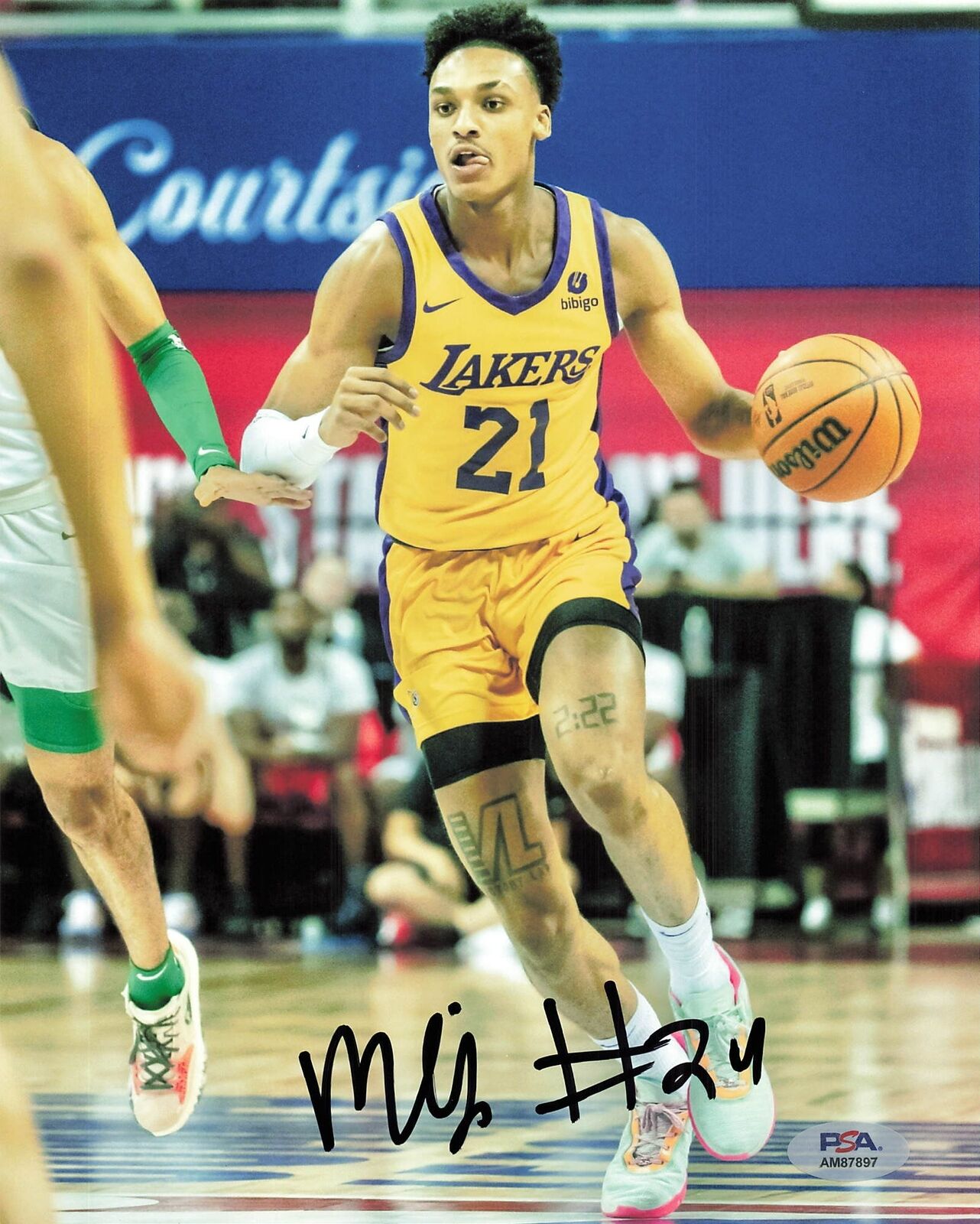 MAXWELL LEWIS signed 8x10 photo PSA/DNA Los Angeles Lakers Autographed