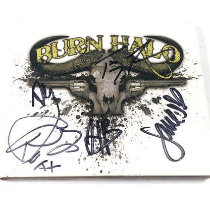 Burn Halo Signed CD Cover PSA/DNA Autographed Hart Boehler Roxx Russell Wheeler