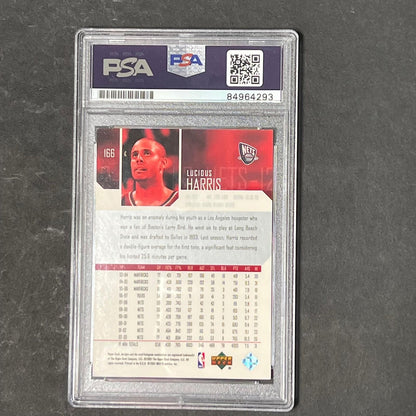 2003-04 Upper Deck #166 Lucious Harris Signed Card AUTO PSA Slabbed Nets