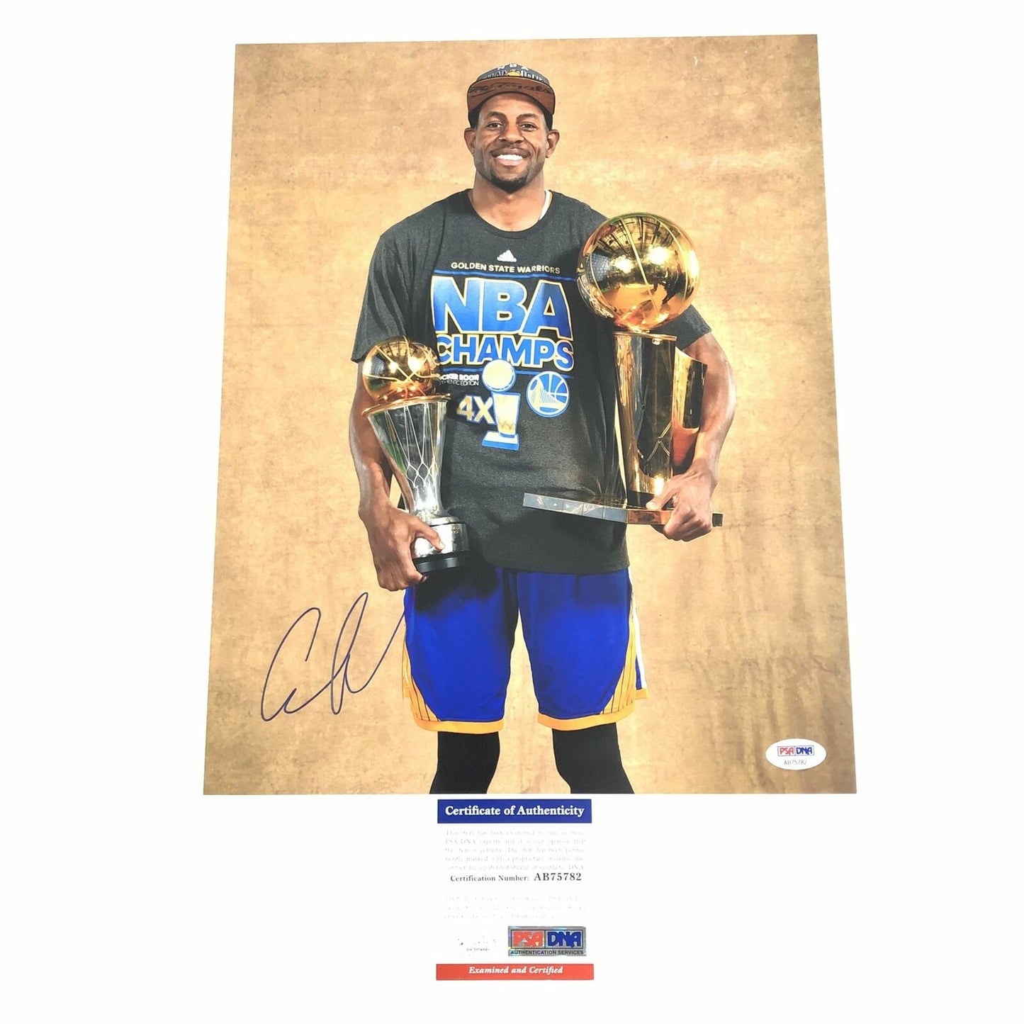 Andre Iguodala signed 11x14 photo PSA/DNA Golden State Warriors Autographed