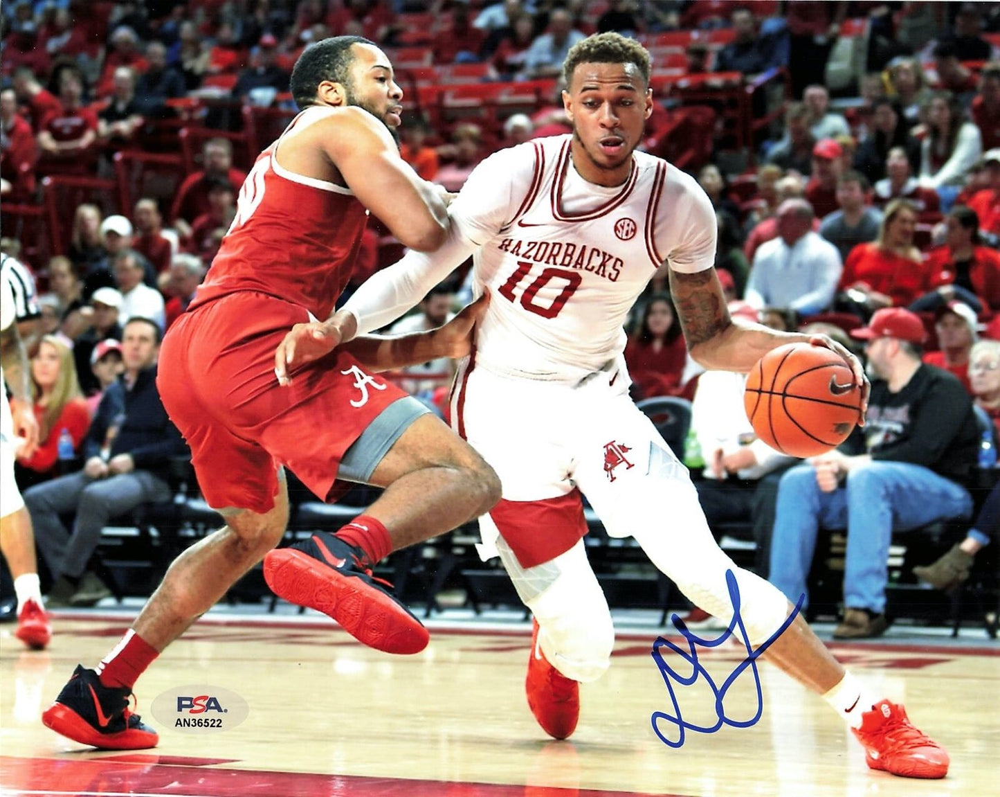 Daniel Gafford signed 8x10 photo PSA/DNA Arkansas Razorbacks Autographed Bulls