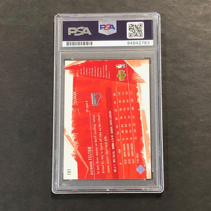 2005-06 Upper Deck Basketball #101 Raymond Felton Signed Card AUTO PSA/DNA Slabb