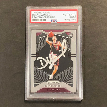 2019 Panini Prizm #270 Dylan Windler Signed Card AUTO PSA Slabbed RC Cavaliers