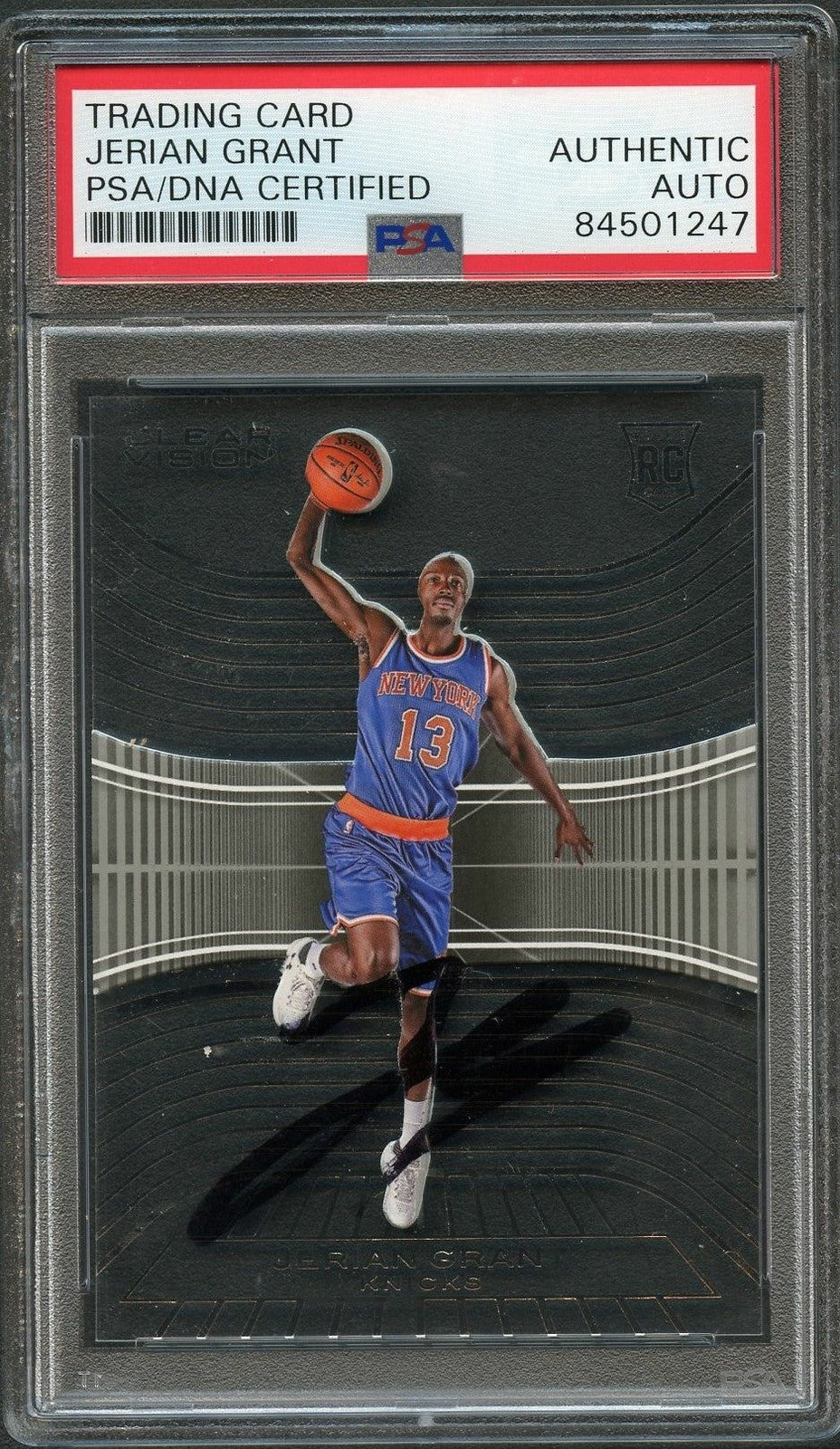 2015-16 Panini Clear Vision #85 Jerian Grant Signed Card AUTO PSA Slabbed RC Kni