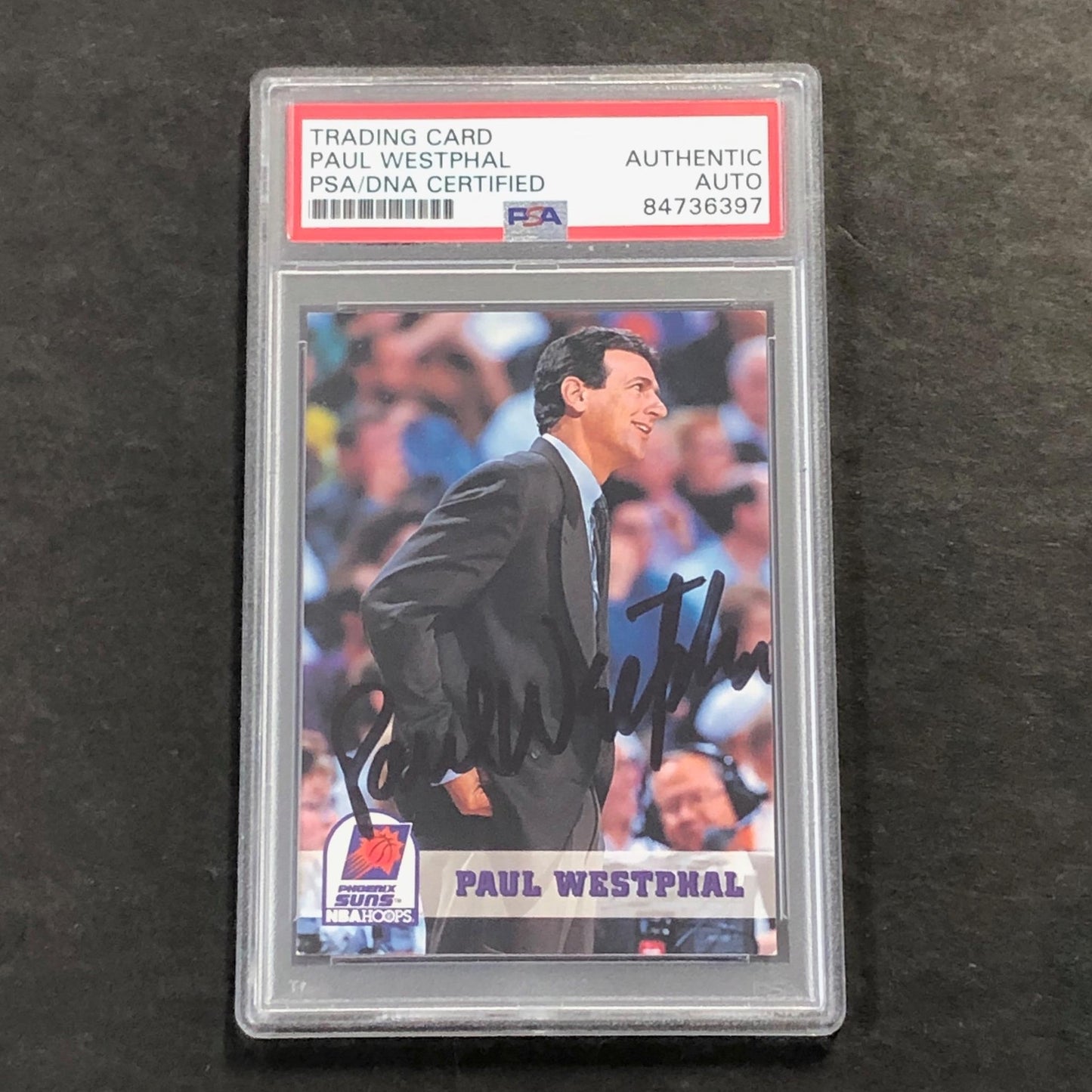 1993-94 Skybox #250 Paul Westphal Signed Card Auto PSA Slabbed Suns