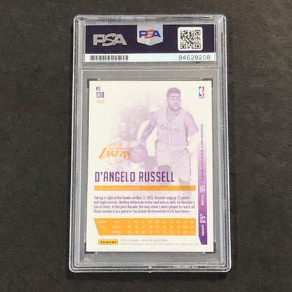 2016-17 Panini Prestige #138 D'Angelo Russell Signed Card AUTO 10 PSA Slabbed La