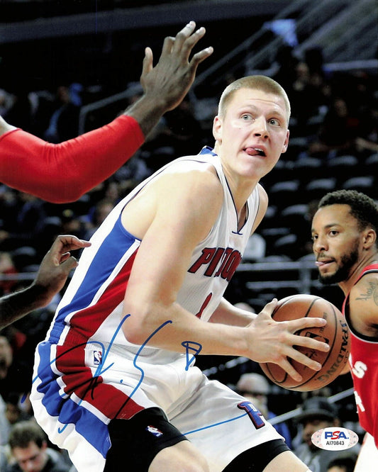 Henry Ellenson signed 8x10 photo PSA/DNA Detroit Pistons Autographed