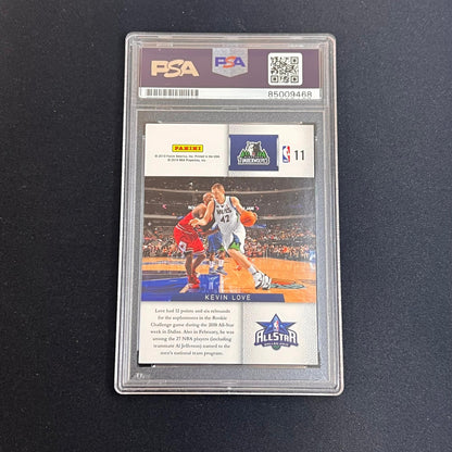 2009-10 Panini All Stars #11 Kevin Love Signed Card AUTO PSA Slabbed Timberwolve