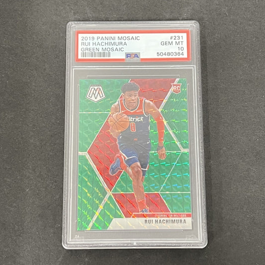 2019 Panini Mosaic #231 Rui Hachimura PSA 10