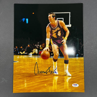 Jerry West signed 11x14 photo PSA/DNA Los Angeles Lakers Autographed