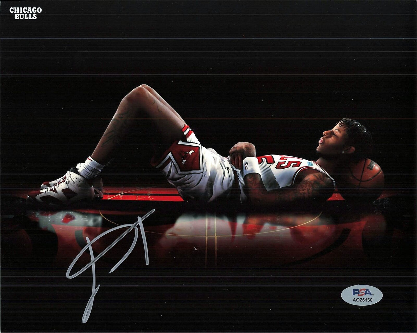 DALEN TERRY signed 8x10 Photo PSA/DNA Chicago Bulls