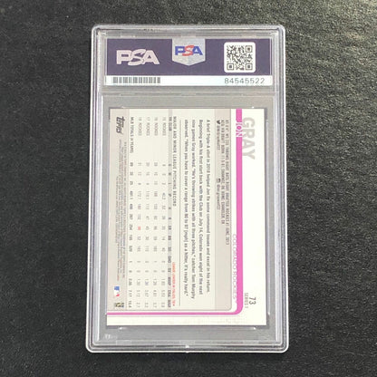 2019 Topps #73 Jon Gray Signed Card PSA Slabbed Auto 10 Rockies