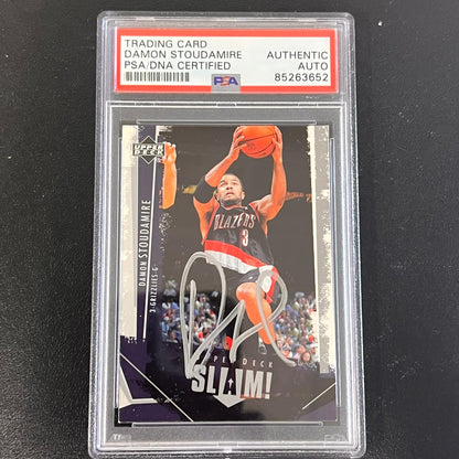 2005-06 Upper Deck Slam! #70 DAMON STOUDAMIRE Signed Card AUTO PSA Slabbed Grizz