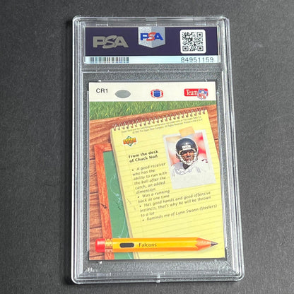 1992 Upper Deck Coaches Report #CR1 Signed Card Mike Pritchard AUTO PSA ATLANTA
