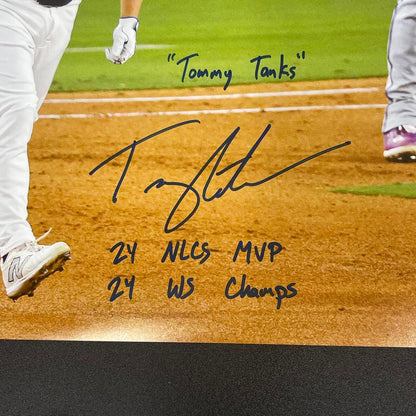 Tommy Edman signed 16x20 photo PSA/DNA Autographed Los Angeles Dodger 2024 Champ