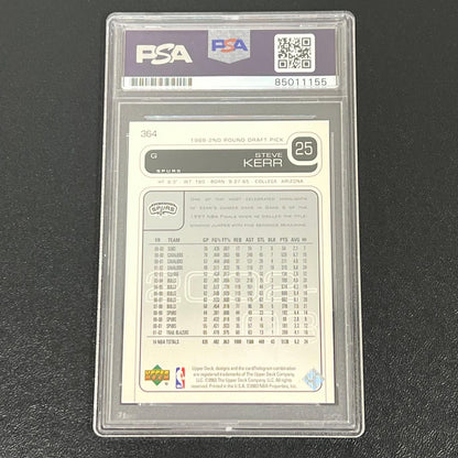 2003 Upper Deck #364 Steve Kerr Signed Card AUTO PSA Slabbed Spurs