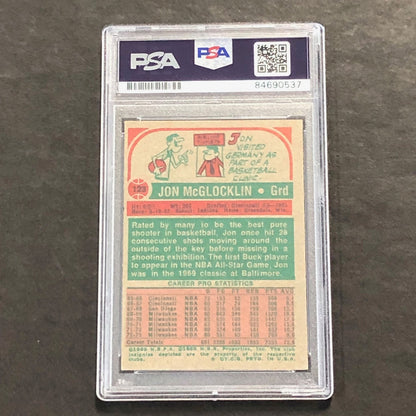 1974 Basketball Card #123 Jon McGlocklin Signed Card AUTO PSA/DNA Slabbed Bucks