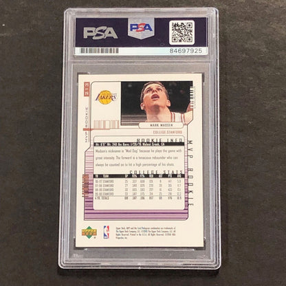 2000-01 Upper Deck MVP #213 Mark Madsen Signed Card AUTO PSA Slabbed Lakers