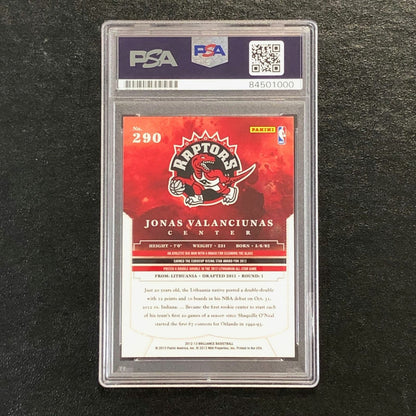 2012-13 Panini Brilliance #290 Jonas Valanciunas Signed Card AUTO 10 PSA Slabbed