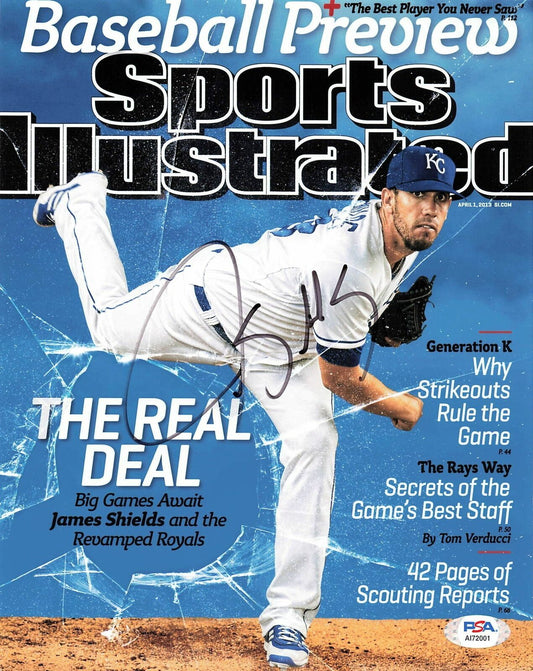 JAMES SHIELDS signed 8x10 photo PSA/DNA Autographed Tampa Bay Rays