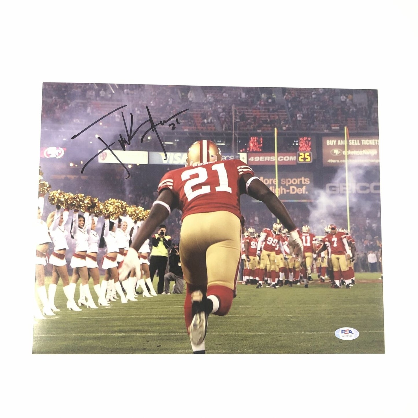 Frank Gore signed 11x14 photo PSA/DNA San Francisco 49ers Autographed