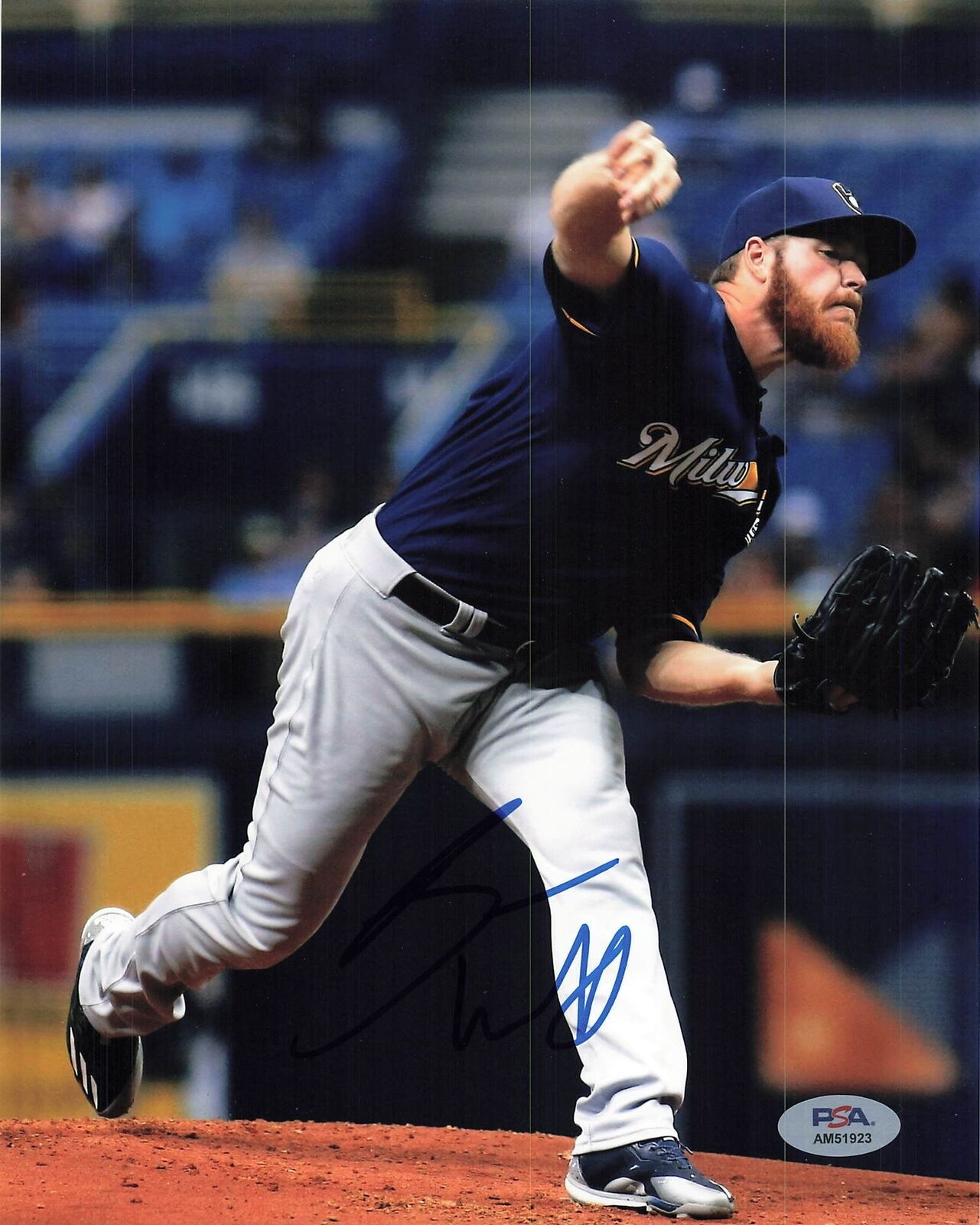 BRANDON WOODRUFF signed 8x10 photo PSA/DNA Milwaukee Brewers Autographed