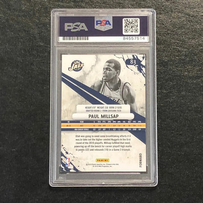 2010-11 Panini Rookies & Stars #83 PAUL MILLSAP Signed AUTO 10 PSA Slabbed Jazz