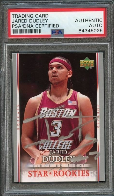 2007-08 Upper Deck First Edition #222 Jared Dudley Signed Rookie Card AUTO PSA S